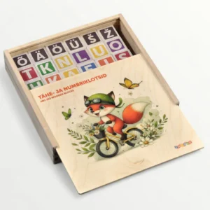 Tähe- ja numbriklotsid – 36 tk