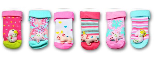 Kõrinaga sokid 20/22 (12,5-13,5cm jalale) tüdrukule