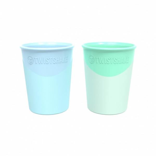 Twistshake 2x Cup 170ml 6+m Pastel Blue Green Blue joogitopsid