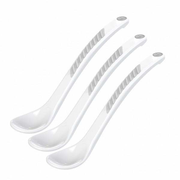 Twistshake 3x Feeding Spoon 4+m White White lusikad
