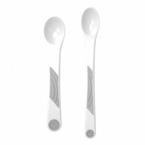 Twistshake 2x Feeding Spoon Set 4+m Pastel White White lusikad