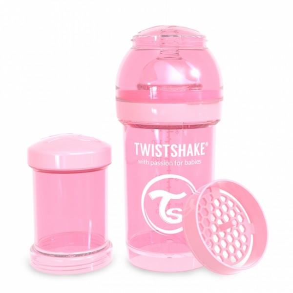 Twistshake Anti-Colic lutipudel 180ml Pastel Pink Pink