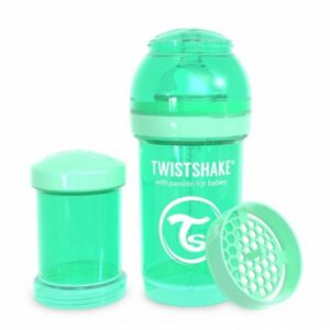 Twistshake Anti-Colic lutipudel 180ml Pastel Green Green