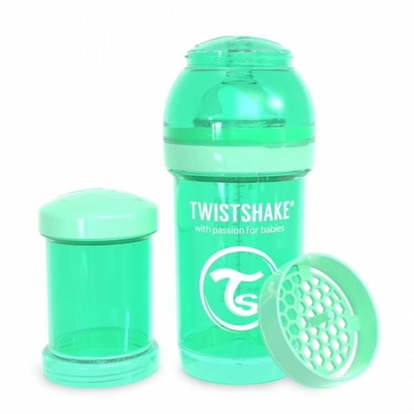Twistshake Anti-Colic lutipudel 180ml Pastel Green Green