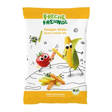 Maisiküpsised herneste ja tomatitega, alates 12. elukuust. FRECHE FREUNDE 30 g