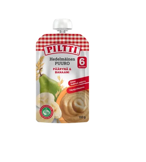 Piltti pirni-banaani puder  3×10, alates 6-elukuust (1tuub-1,20eur)