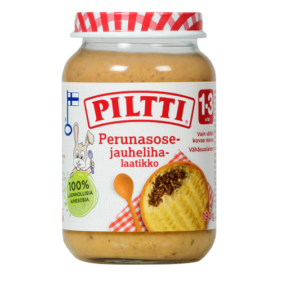 Piltti kartulipüree-hakklihavorm 3x190g 1-3 aastasele (1purk-2,10eur)
