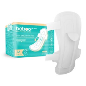 BABOO sünnitusjärgsed hügieenisidemed 340 mm 10 tk pakendis, suurus M