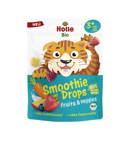 Holle Külmkuivatatud puu- ja köögiviljapüree tükid, mahem 2x15g (1pakk-2,89eur) 3+aastasele