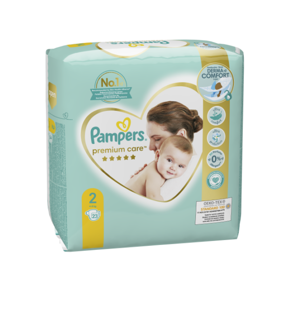 Pampers Premium Care Mähkmed, Suurus 2 (Mini), 4–8 Kg, 23 Mähet