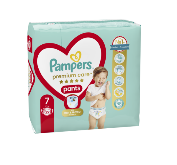 Pampers Premium Care Püksmähkmed, Suurus 7, 27 Mähet, 17kg+