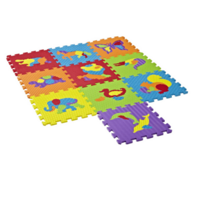 Puzzlematt põrandale loomad,linnud ja putukad 10tk-pakendis (1puzzle number-32x32cm)