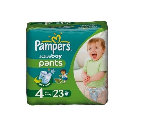 Pampers püksid N4 Maxi Boy 9-14kg 23tk LÕPUMÜÜK!!!