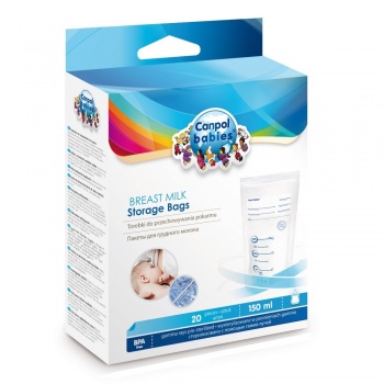 Canpol Babies rinnapiima säilituskotid 150ml/20tk
