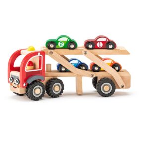 Võidusõiduautodega veoauto Woody 3+aastasele