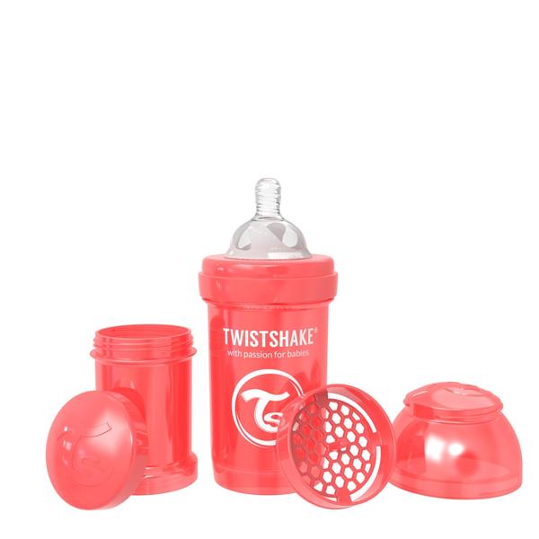 Twistshake koolikutevastane lutipudel 180ml Pearl Red Pearl Red