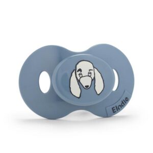 Lutt -Pacifier – Rebel Poodle Paul Soothers Dusty Blue/White 3kuud Elodie Details