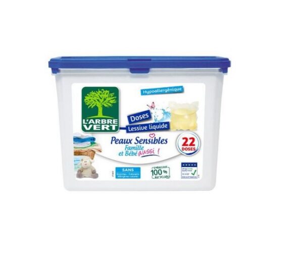 Larbre Vert pesugeel-kapslid Sensitive 22tk