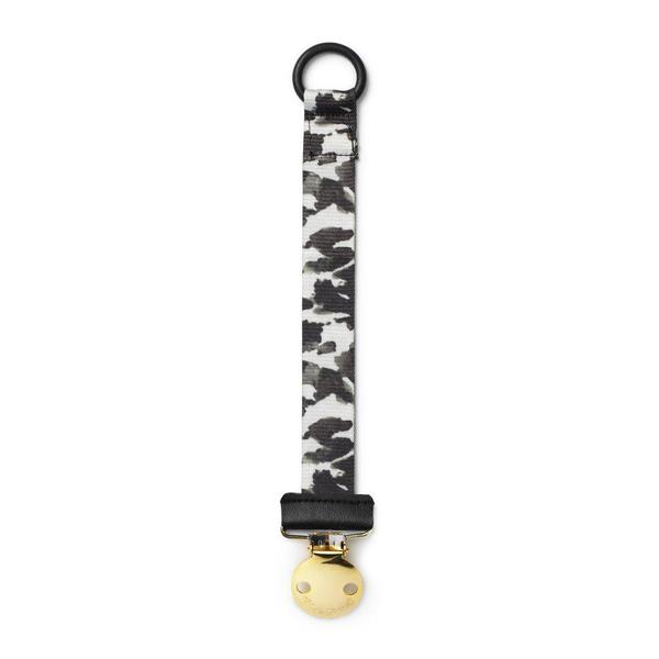 Elodie Details Pacifier Clip – Wild Paris Soother Clips Black/White/Grey One Size lutipael