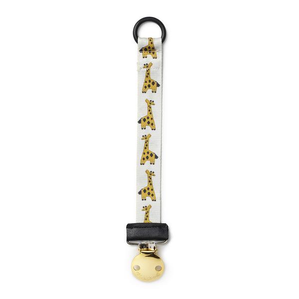 Elodie Details Pacifier Clip -Kindly Konrad Soother Clips Greige/Gold lutipael