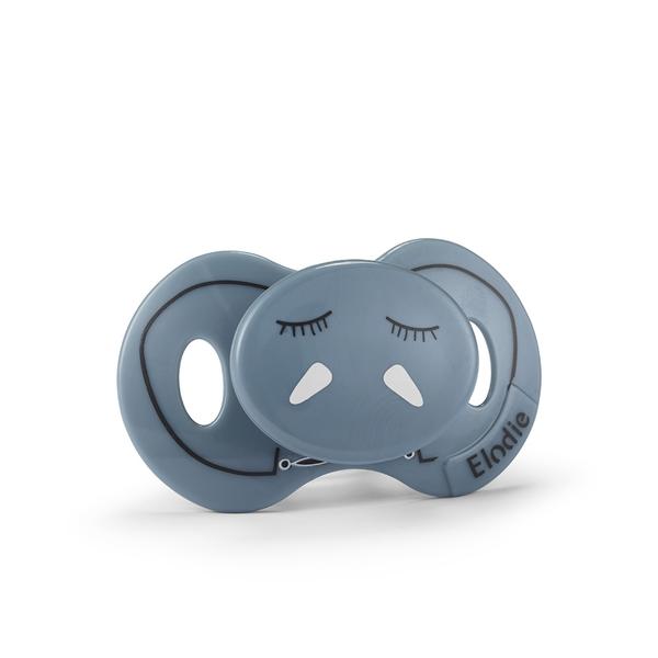 Lutt Newborn -Pacifier Newborn Humble Hugo Blue/White  0-6kuud Elodie Details