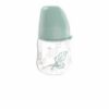 nip® Cherry Green säästvatest materjalidest laia kaelaga lutipudel, koolikutevastane ja aeglase vooluga (vanusele 0+) toon Green 150ml – pilt 2
