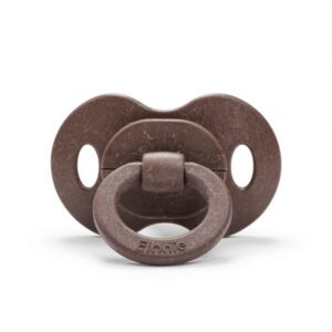 Lutt – Bamboo Pacifier – Chocolate Chocolate 3+kuud ümar lateks Elodie Details pambusest