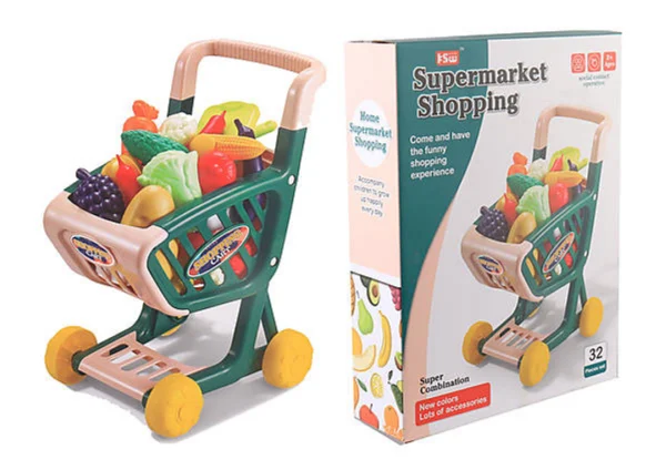 Supermarket Shopping Ostukäru+kaubad 3+aastasele