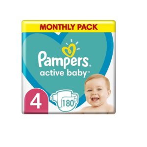 Pampers Active Baby mähkmed, N4 180tk 9kg-14kg
