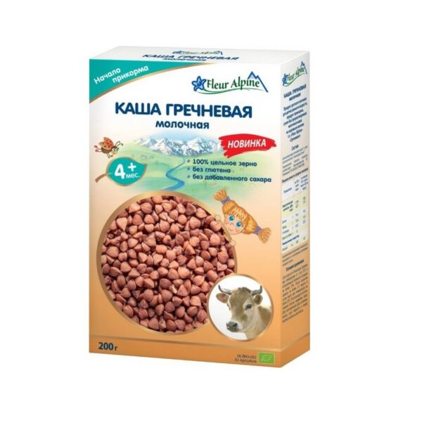 Öko piimata tatrapuder FLEUR ALPINE 4+kuust 175g