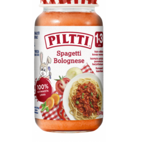 Piltti Spaghetti bolognese 3x250g 1-3 aastasele (1purk-2,25eur)