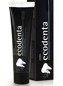 ECODENTA MUSTA VÄRVI VALGENDAV HAMBAPASTA, 100 ML