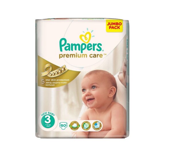 Pampers mähkmed Premium Care N3  Midi (4-9kg) 80tk