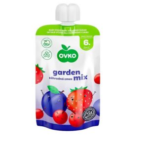 OVKO beebitoit Garden mix puuviljapakikene 2x120g 6+kuust (1tuub-1,45eur)