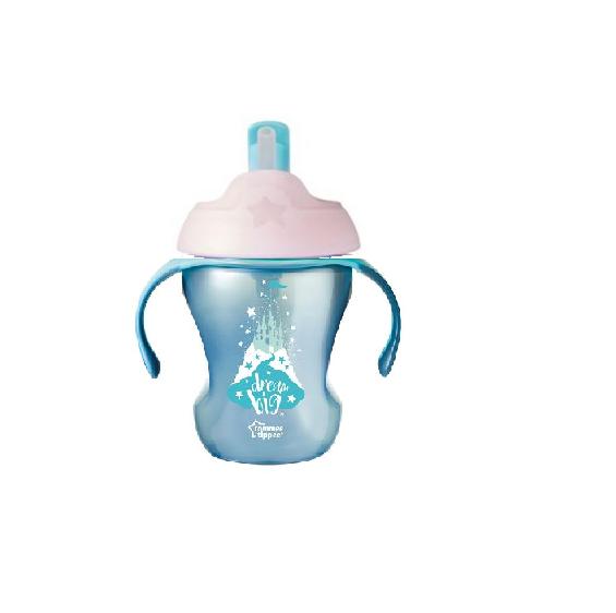 Tommee Tippee Easy Drink Straw kõrrega 6+kuud 230ml Roosa/sinine Big Dream