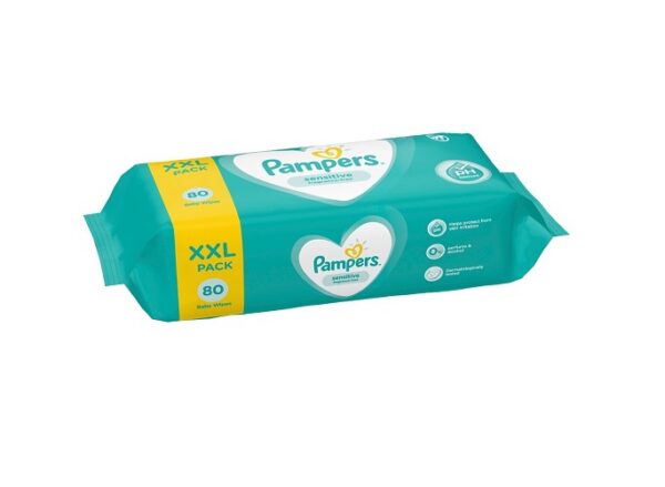 Niisked salvrätikud Pampers Sensitive 80tk