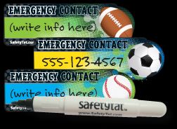 Spordi teemaline tatoo komplekt SAFETY TURVAKLEEPS 6TK PAKIS