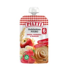 Piltti  puder õuna-maasika-banaani 3x110g, alates 6-elukuust (1tuub-1,20eur)