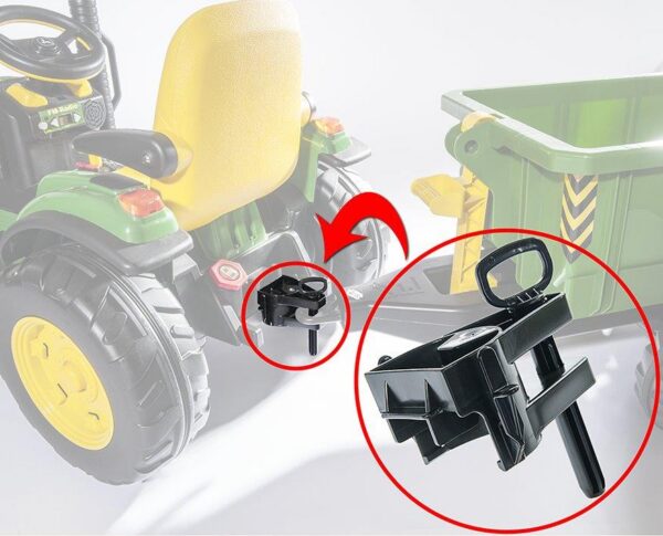 Adapter Rollytoys kärude ühendamiseks PegPerego traktoritega