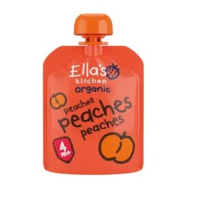 Ella’s kitchen ökoloogiline virsikupüree 3x70g, öko, alates 4-elukuust (1tuub-1,39eur)