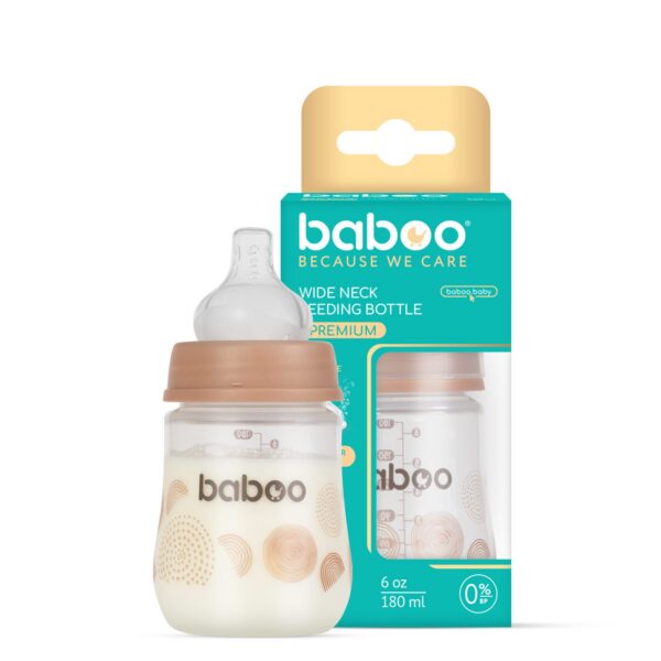 Baboo® Koolikute vastane lutipudel AU NATURALE, 0+ kuud, 180ml