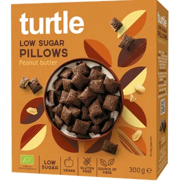 Kuiv hommikusöök maapähklikreemiga, ökoloogiline Turtle 300g
