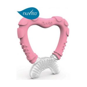 Nuvita närimisrõngas 4+ HELEROOSA