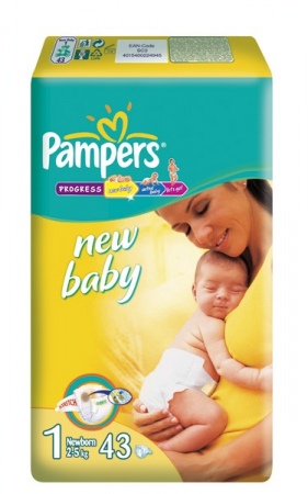 Pampers mähkmed N1 Newborn (2-5kg) 43tk LÕPUMÜÜK!!!