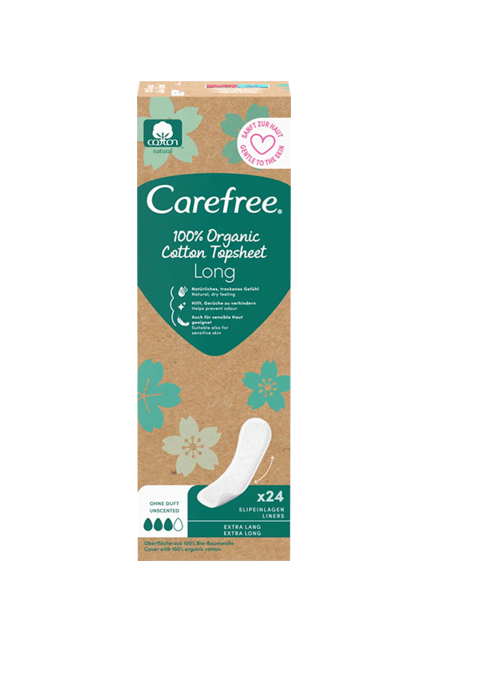 Carefree pesukaitse Organic Long 24 tk