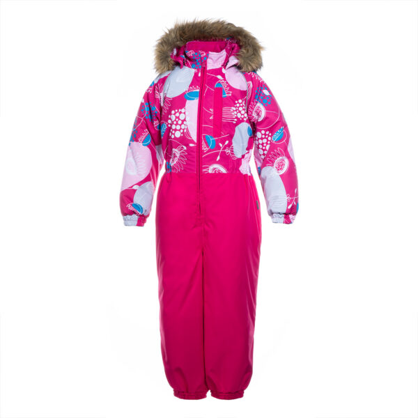 Laste kombinesoon 31900030 WILLY, fuksia mustriga/fuksia-94163