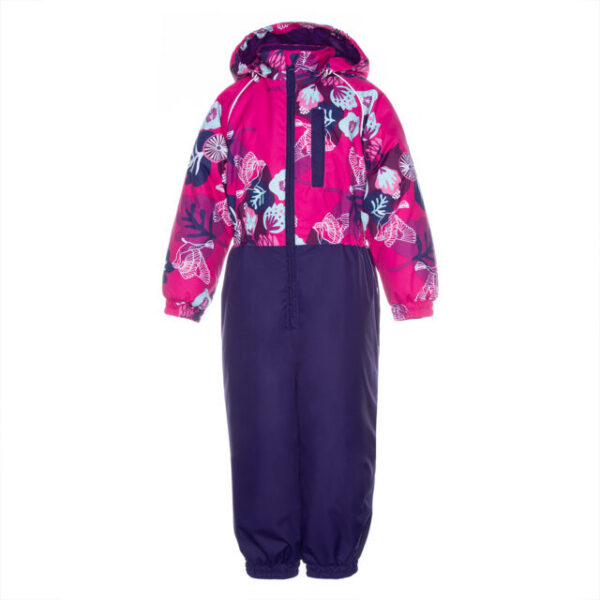 Laste kombinesoon WILLY1, 31900120 fuksia mustriga/tumelilla-94063 Huppa