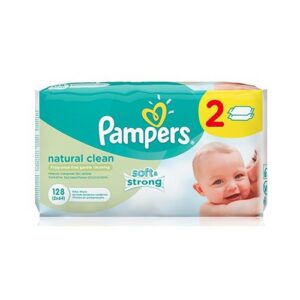 Pampers niisked salvrätikud Natural Clean 2x64tk=128tk
