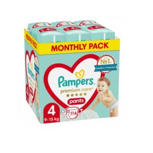 Pampers Premium Care Pants Püksmähkmed, Suurus 4, 114 Mähet, 9-15kg