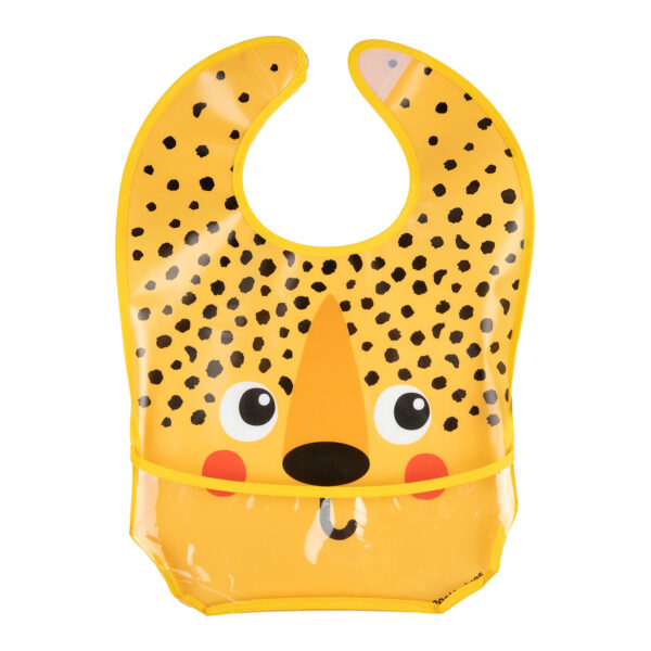 Pehme veekindel pudipõll taskuga Canpol Babies  6+kuud Kollane Leopard